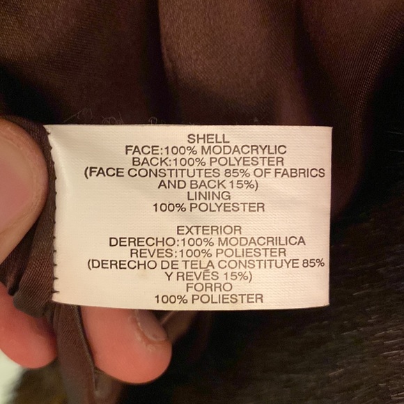 Kathy Ireland Faux fox fur coat - Picture 6 of 6